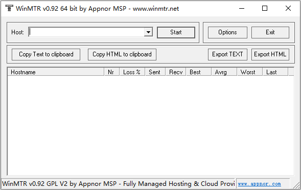 WinMTR